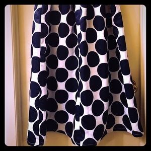 Blue and white ankle length skirt (elastic waist)